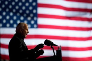 President-elect Joe Biden speaking to voters