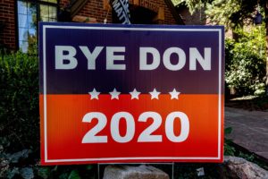 Sign "Bye Don 2020"