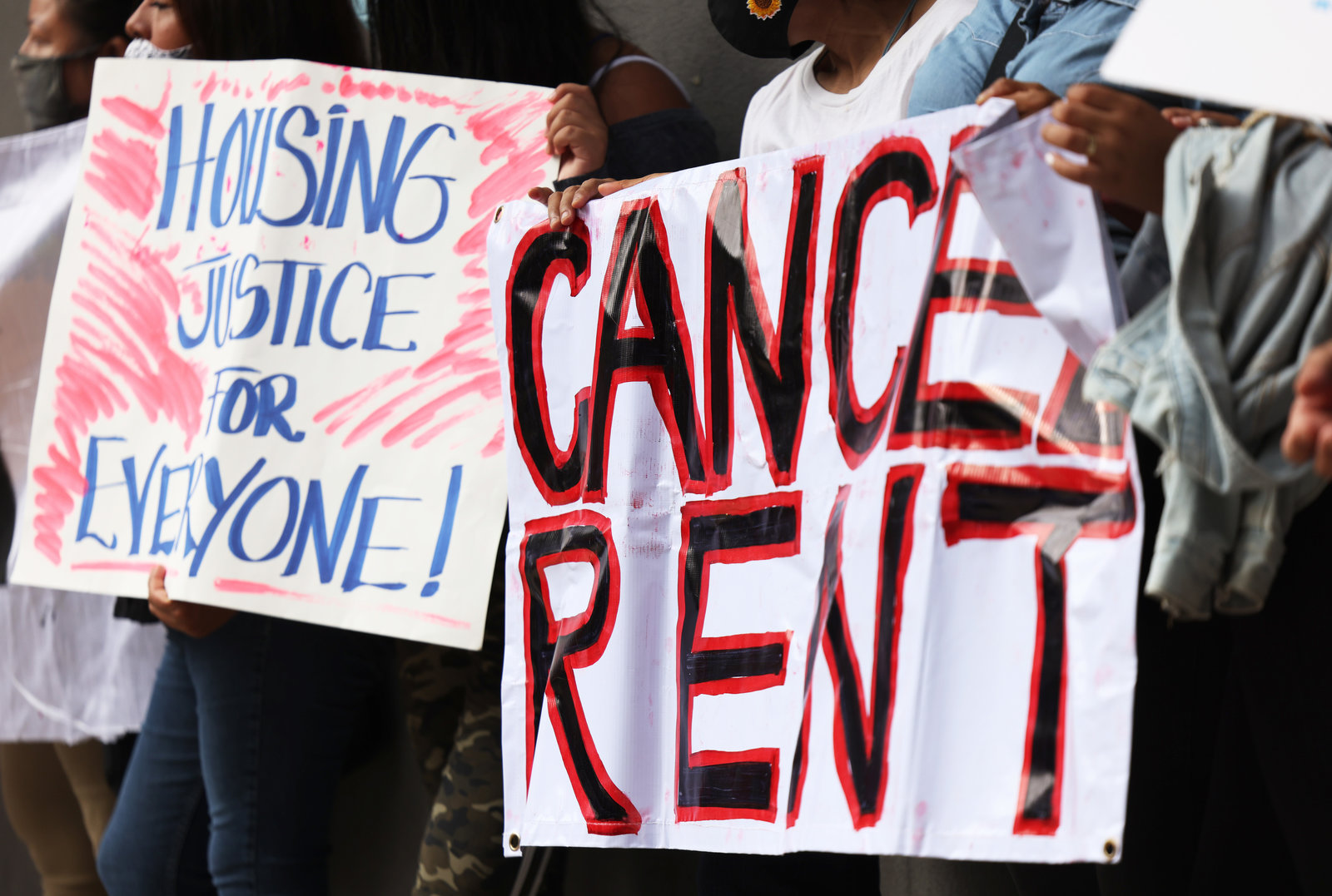 Housing Activists Hold Protest Against Forceful Evictions By Law Enforcement