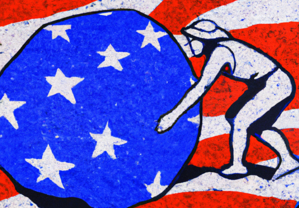 How does the pholisophy of Albert Camus address issues behind American gun violence?